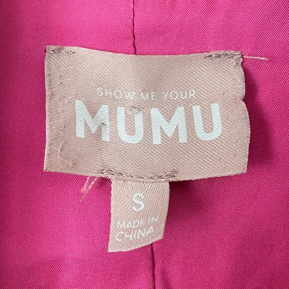 Show Me Your Mumu Blazer Womens Small Pink Major Preppy Barbie Cocktail Formal - Picture 10 of 13